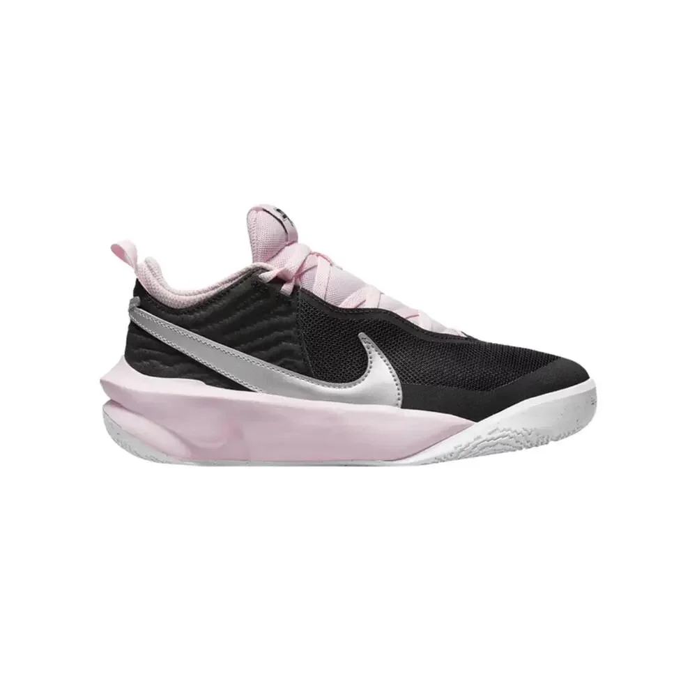 Nike Team Hustle Sneakers Black/Pink 5Y CW6735-003 Basketball Shoe Y2K Athletic